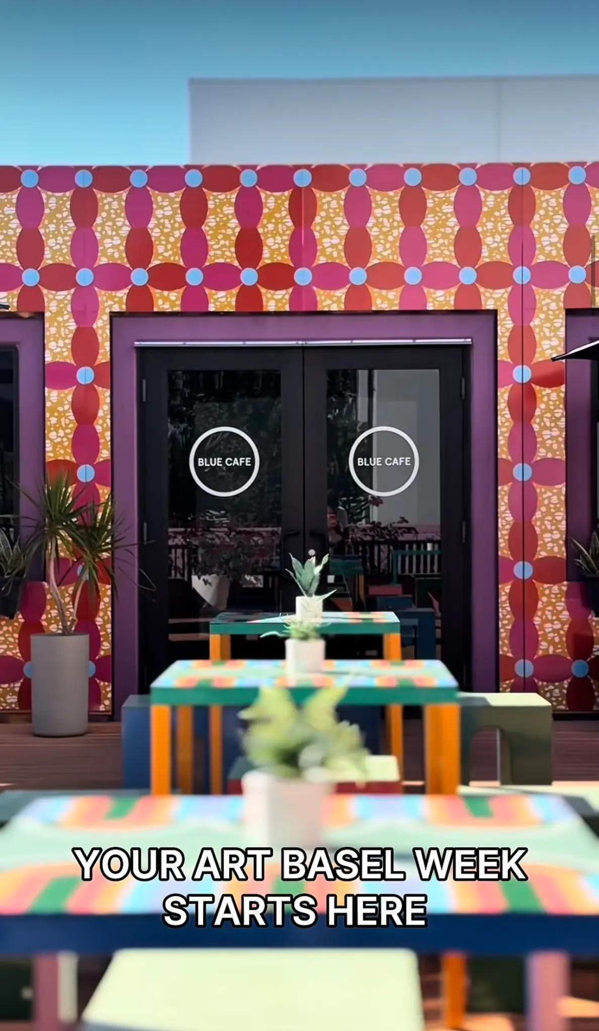 Blue Cafe Entrance Art Basel